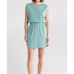 Melrose And Market Green T-Shirt Sleeveless Dress XS NWT